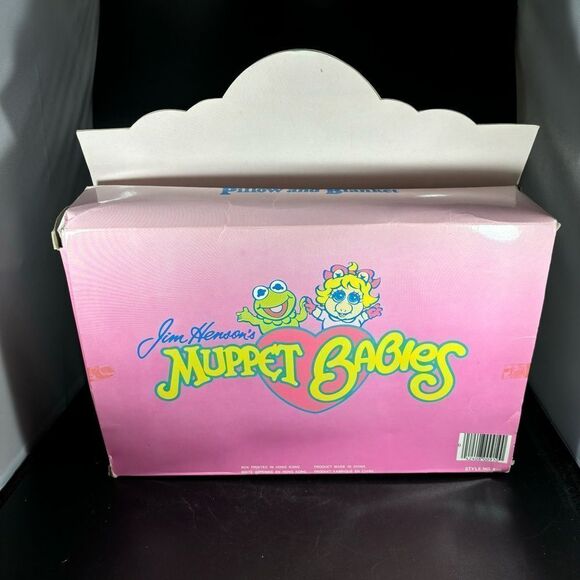Vintage Jim Hensons Muppet Babies Miss Piggy Kermit Baby Pillow Blanket 1985 NIP - Picture 3 of 4
